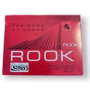 Rook Vintage 1968 Card Game w/Plastic Case by Parker Brothers